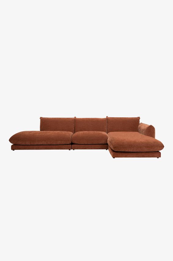 Countess 4-zits bank chaise longue rechts otto longue links Artic Rust