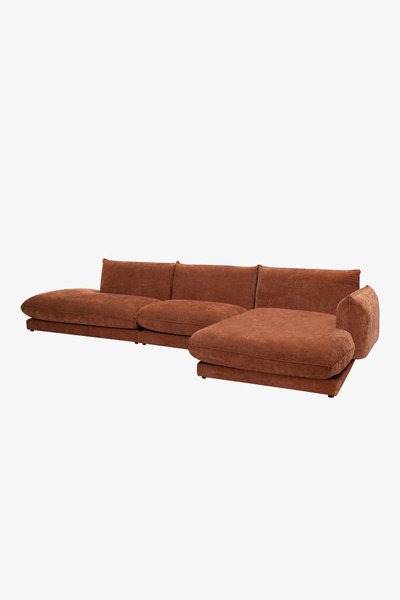 Countess 4-zits bank chaise longue rechts otto longue links Artic Rust