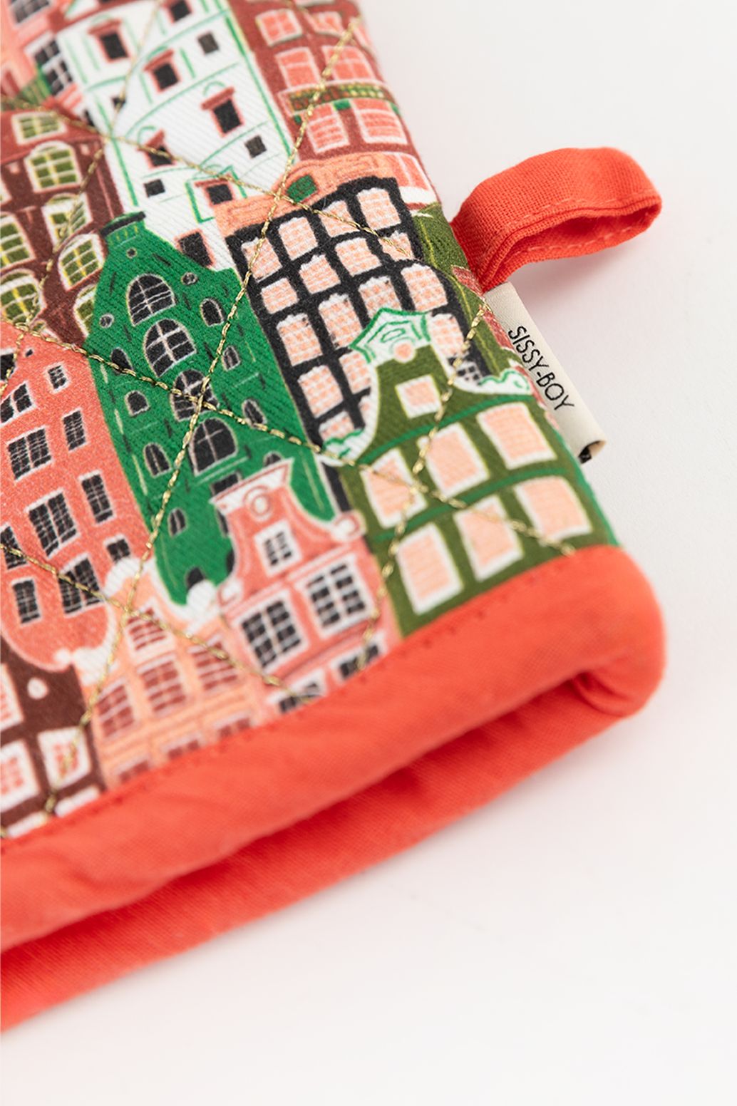 Multicolour ovenwant met grachtenpandjes