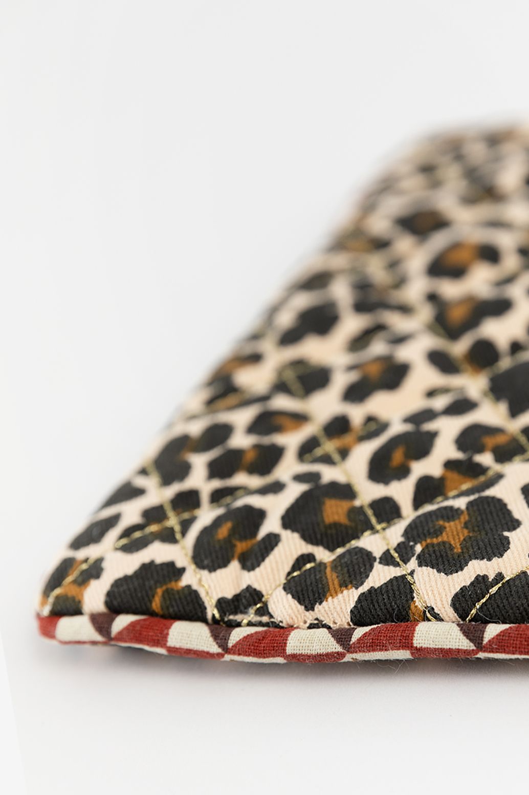 Topflappen mit Leoprint - braun