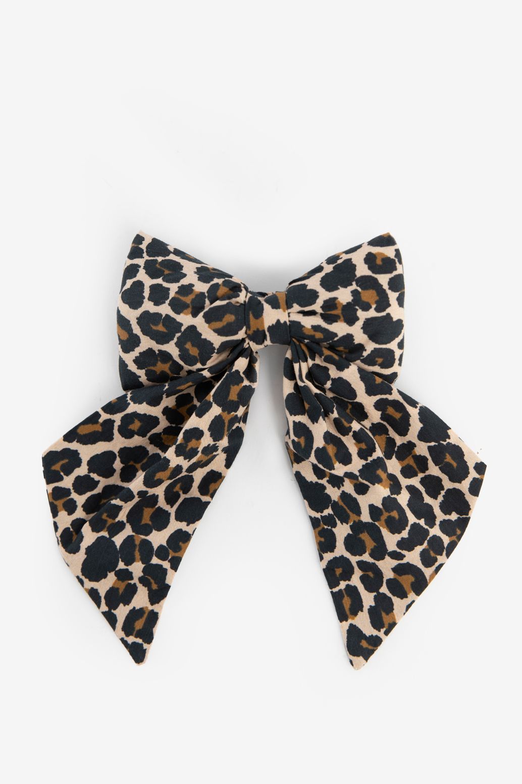 Pince à cheveux avec nœud - marron