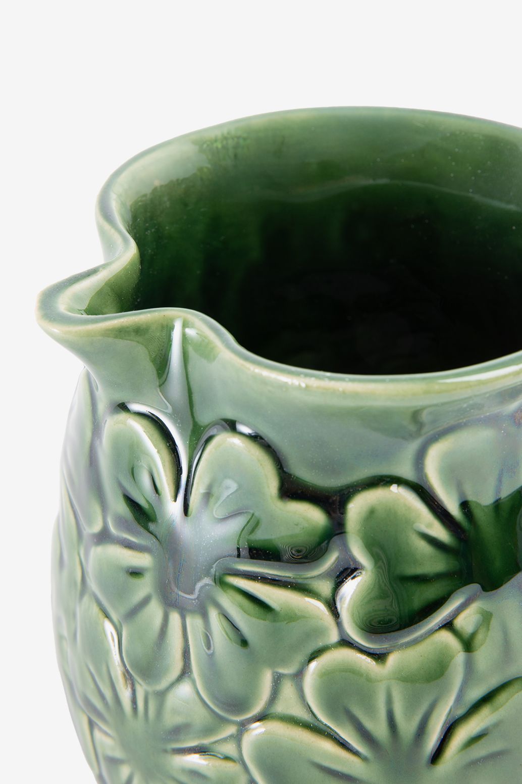 Groene karaf met klavertjes vier