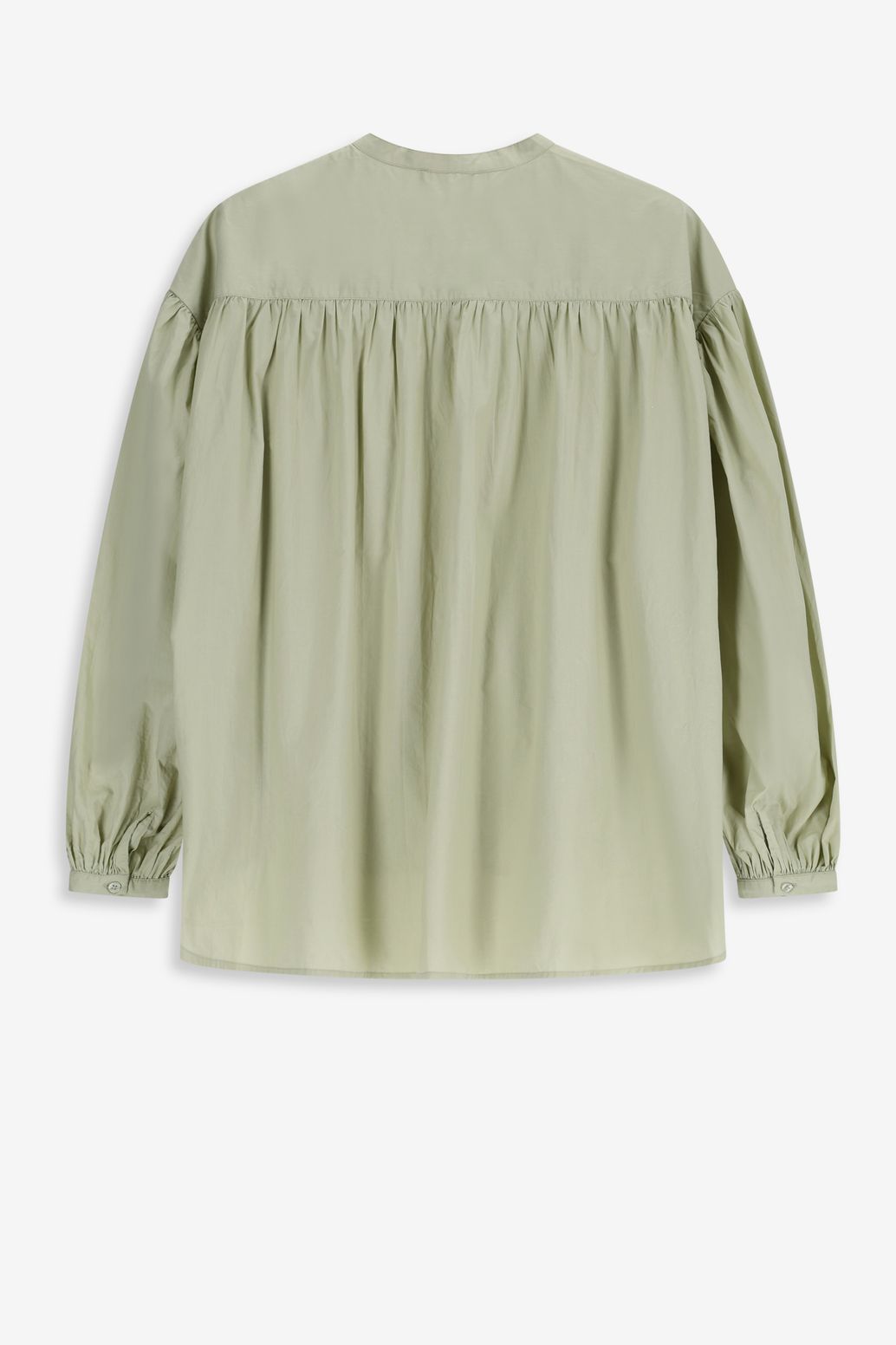 Bluse mit Stickerei - hellgrün