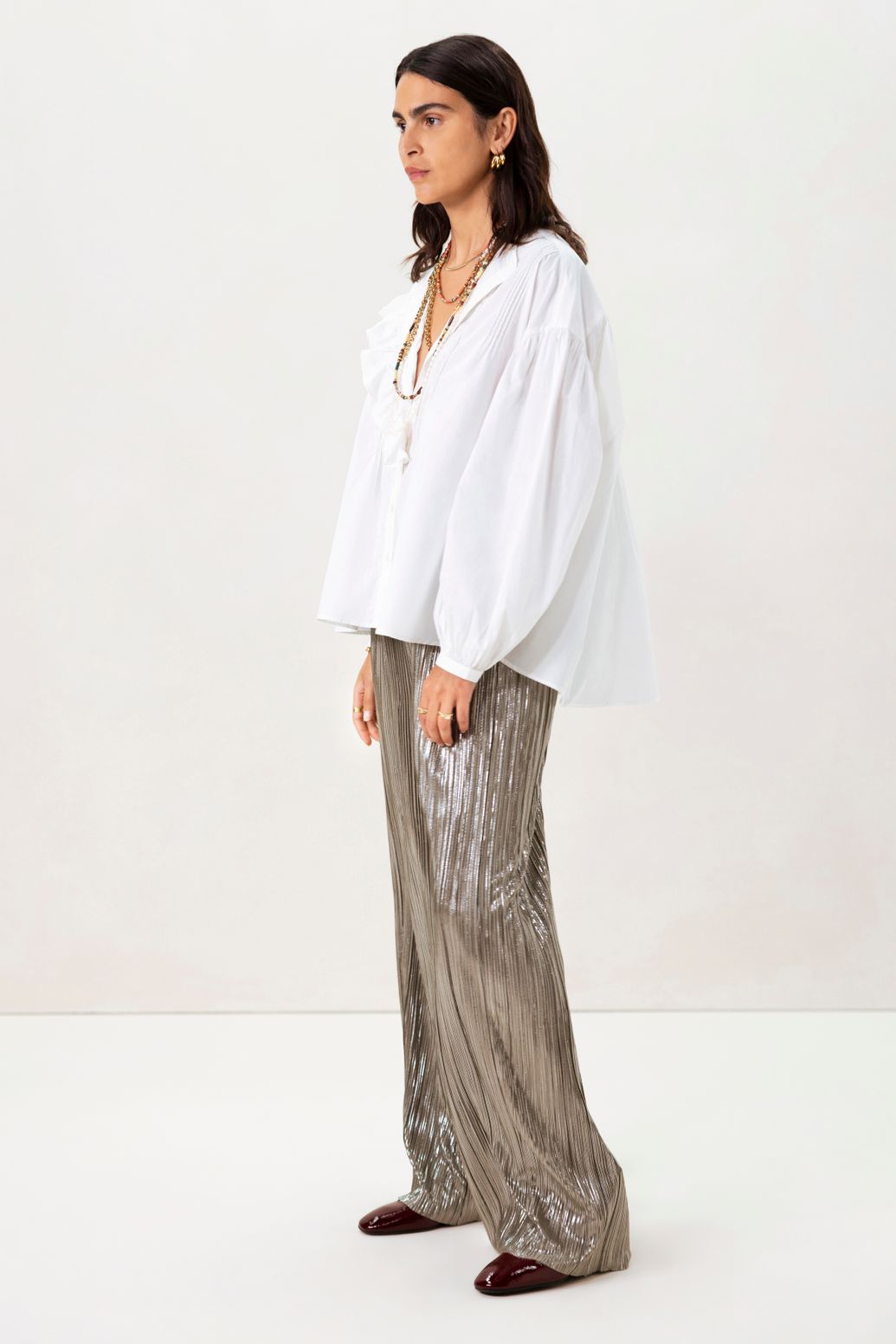 Blouse avec broderie - blanc