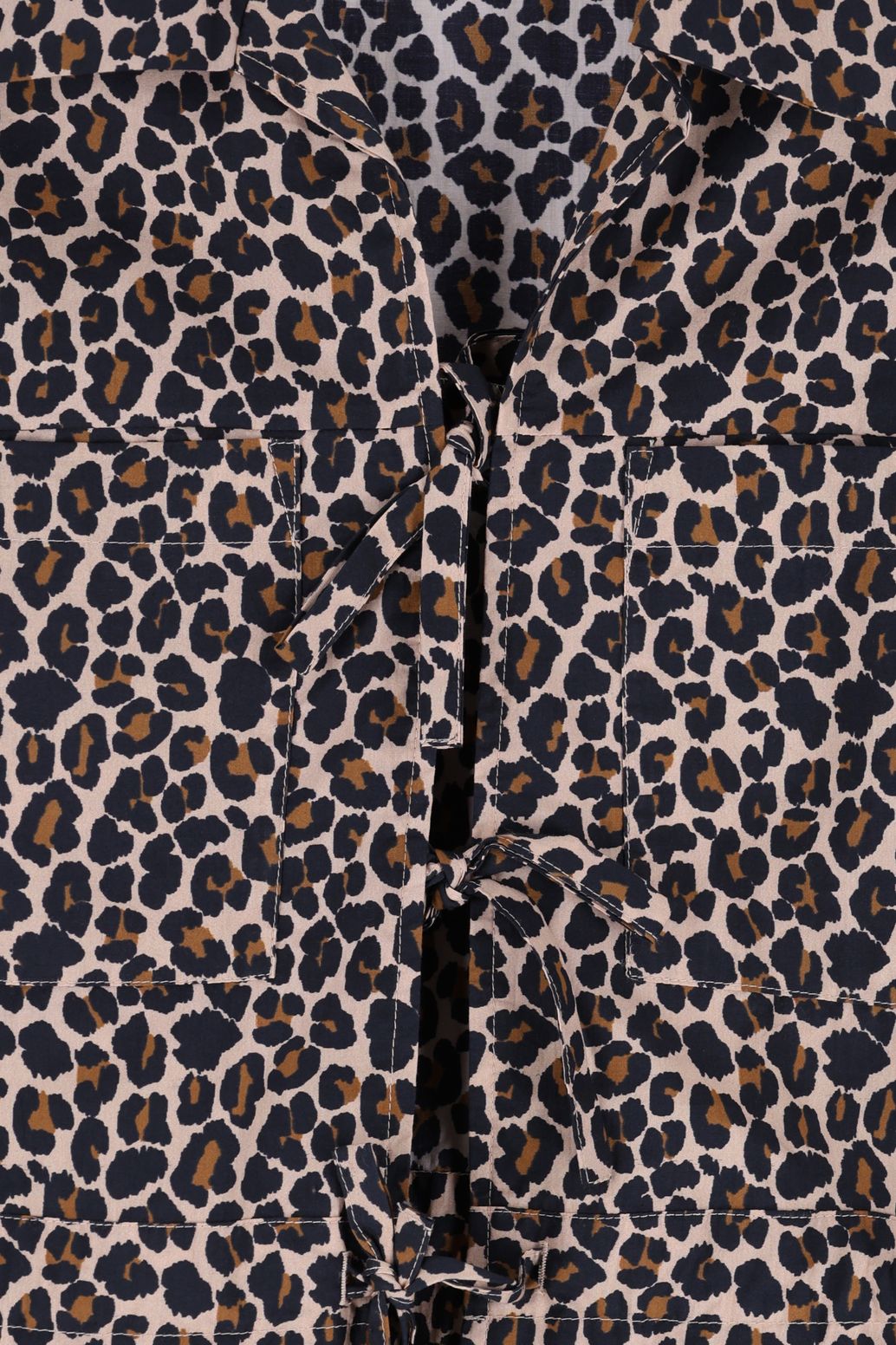 Blouse avec imprimé léopard - marron