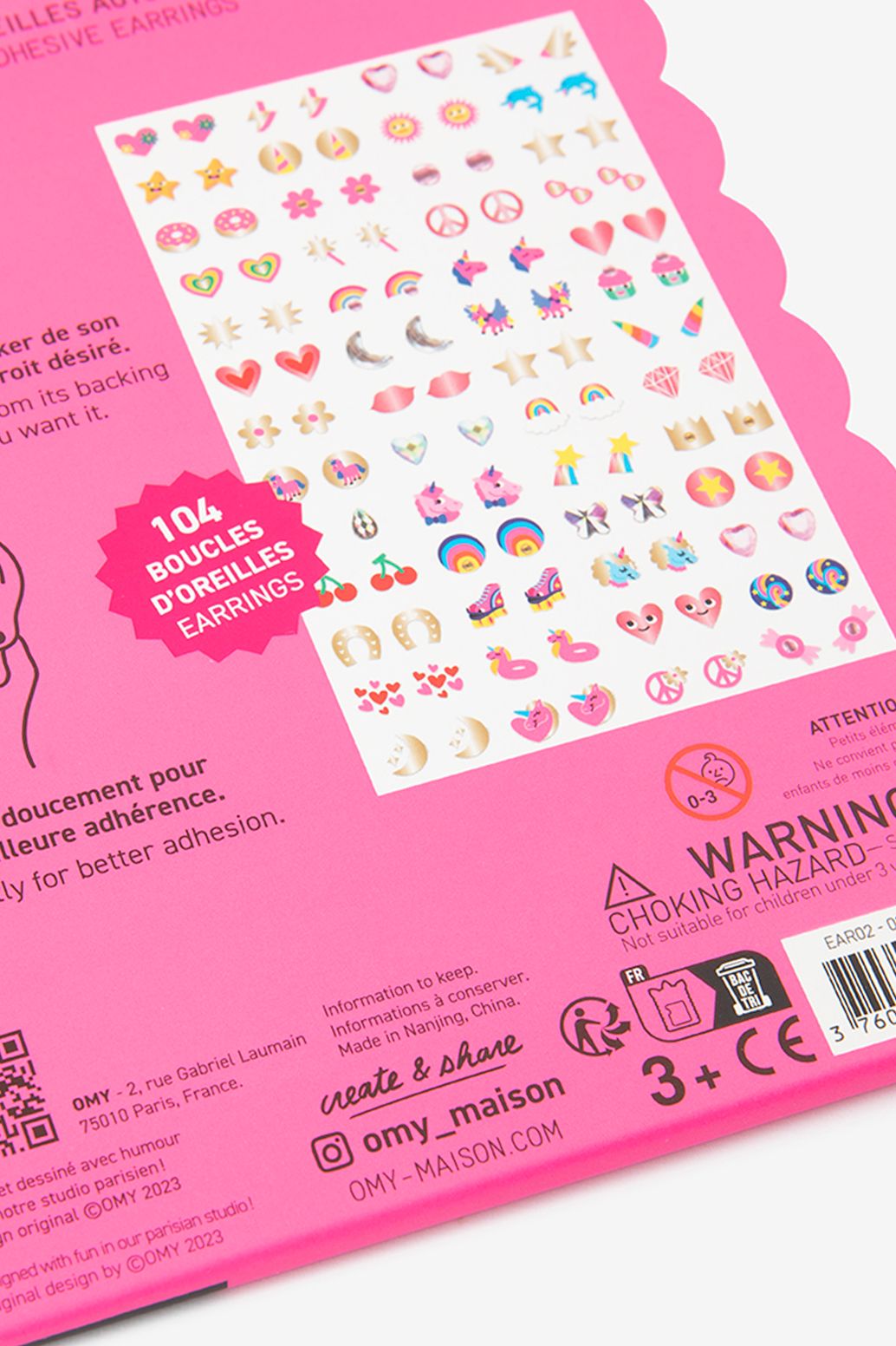 OMY zelfklevende oorbellen