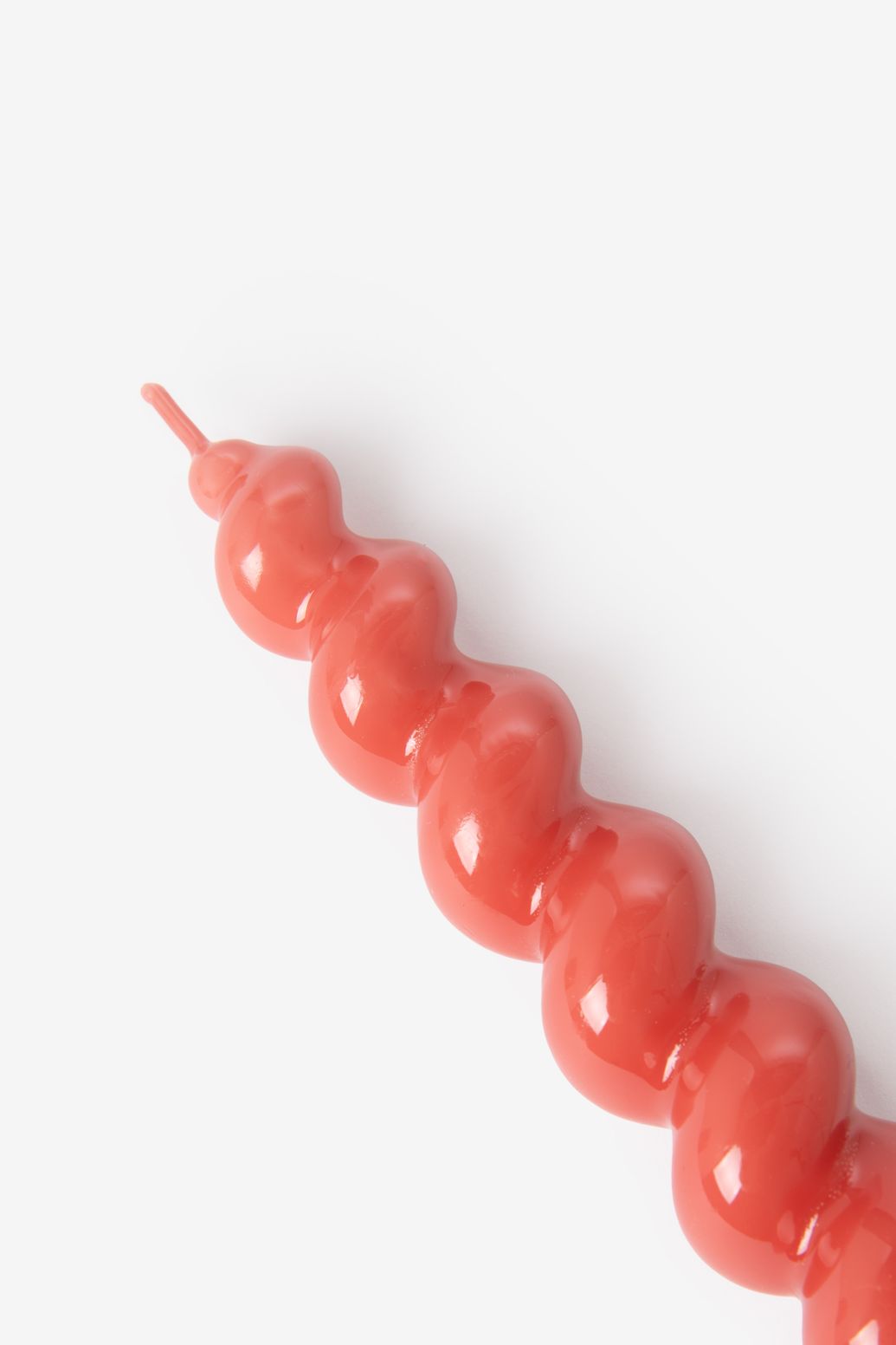 Gedrehte Kerzen 17 cm - rosa