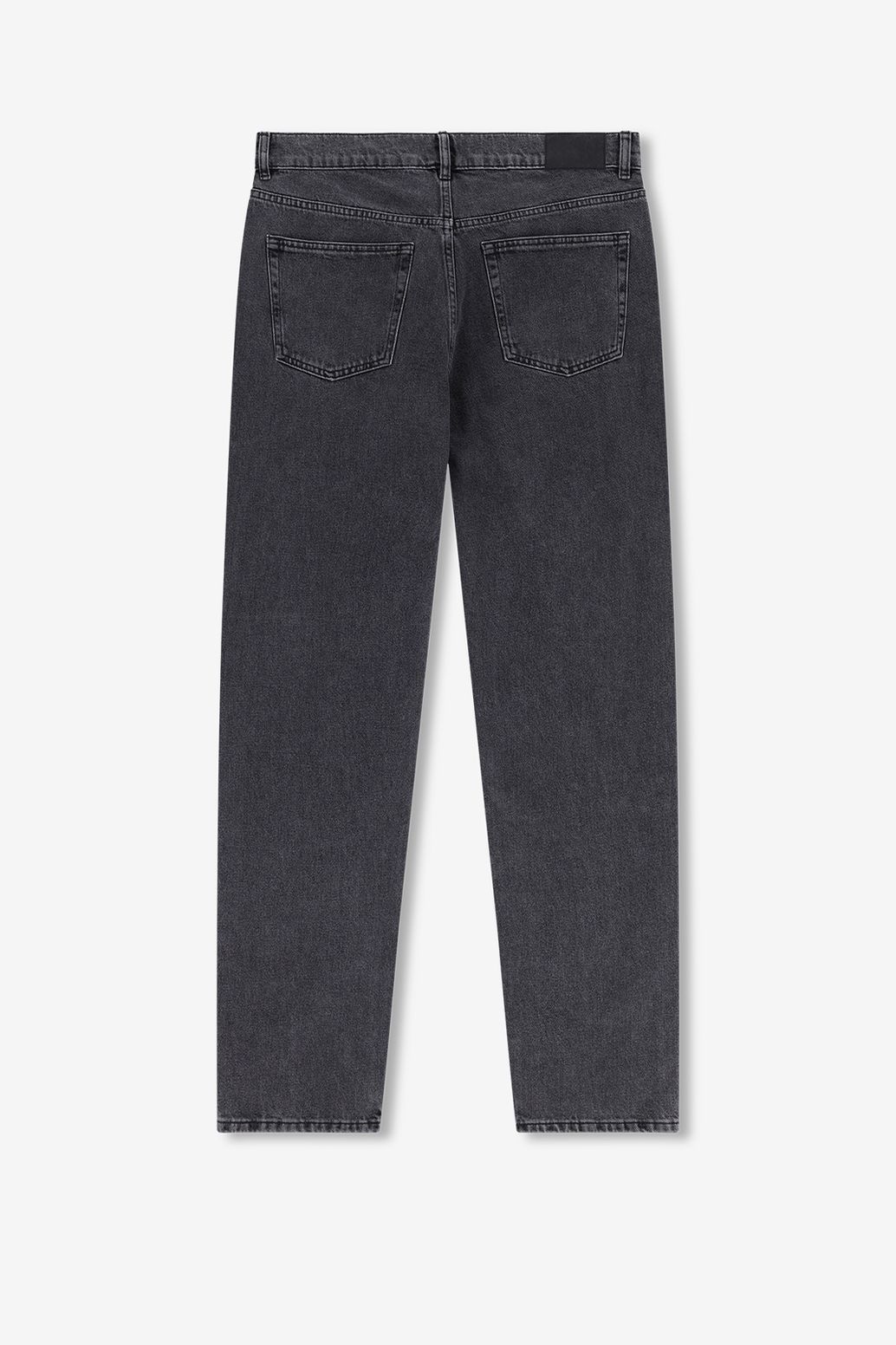 Grijze mid-rise straight fit jeans