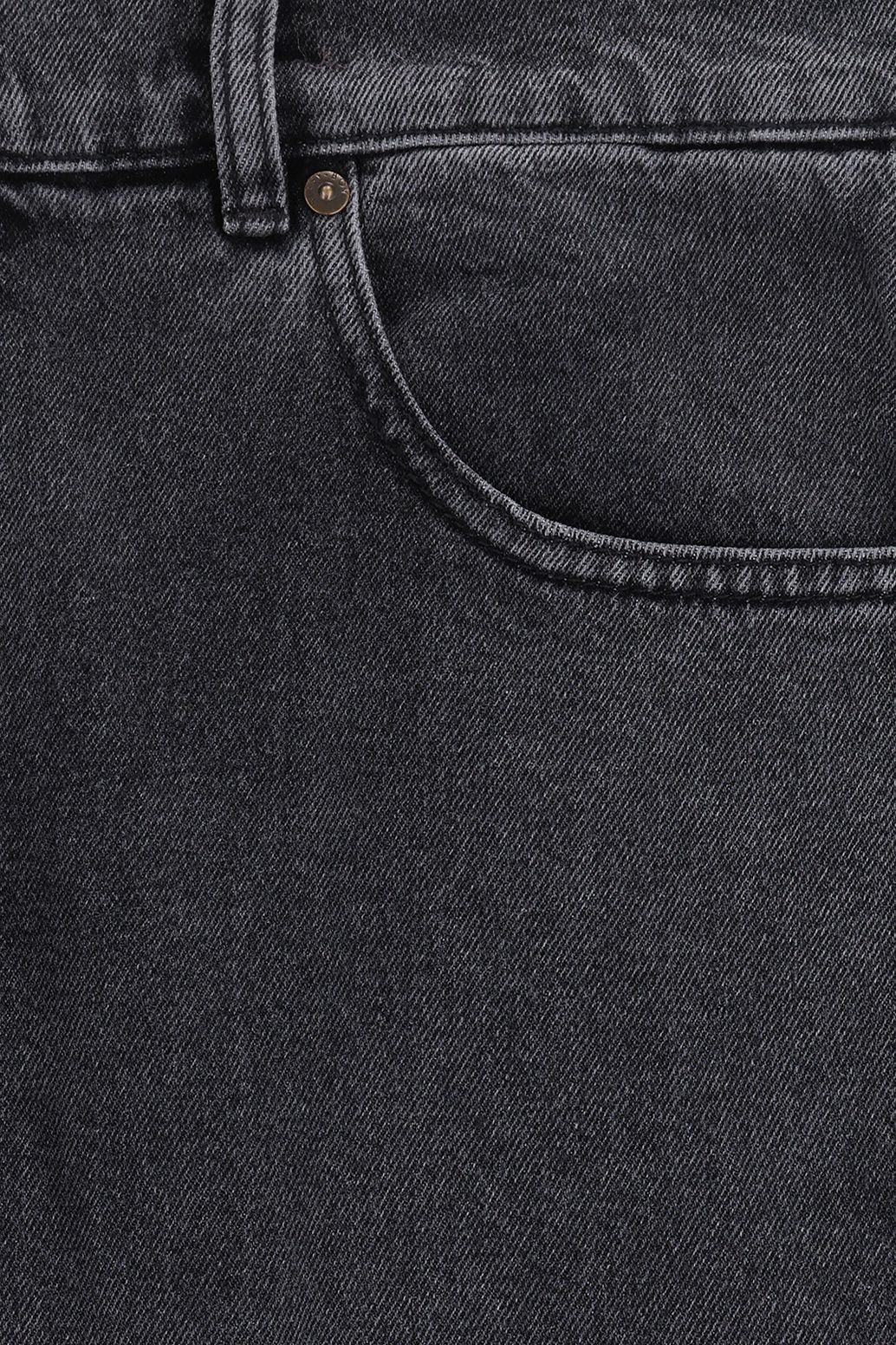 Grijze mid-rise straight fit jeans