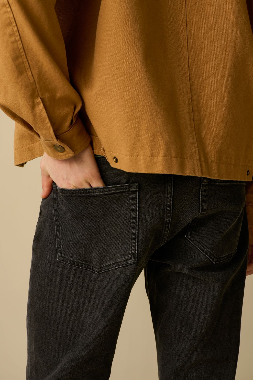 Grijze mid-rise straight fit jeans