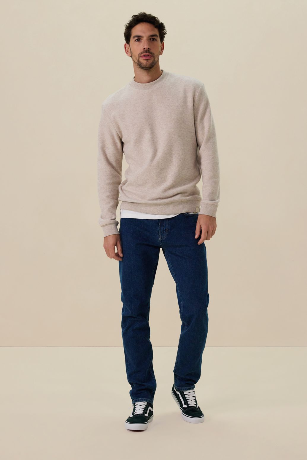 Blauwe regular fit jeans