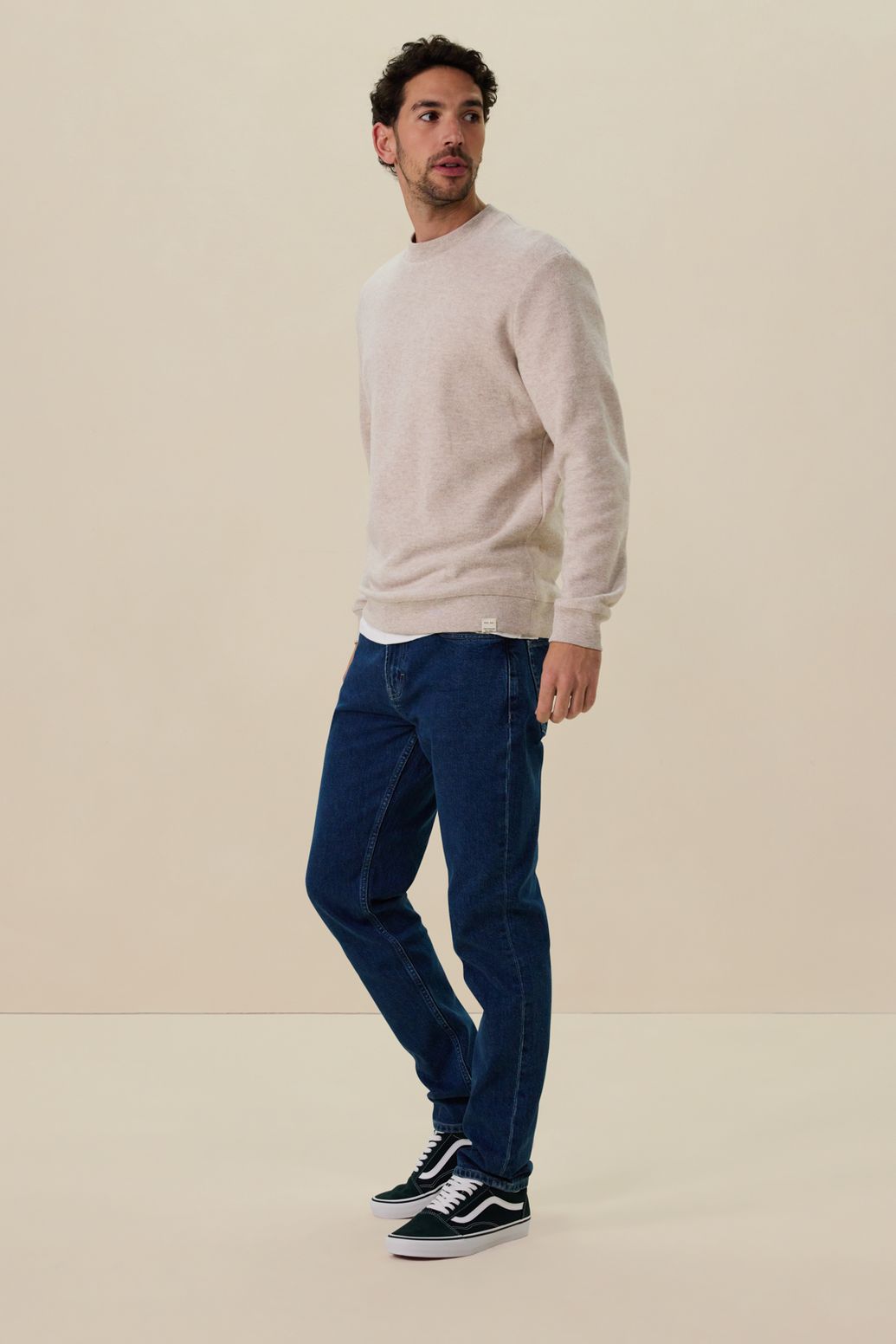 Blauwe regular fit jeans