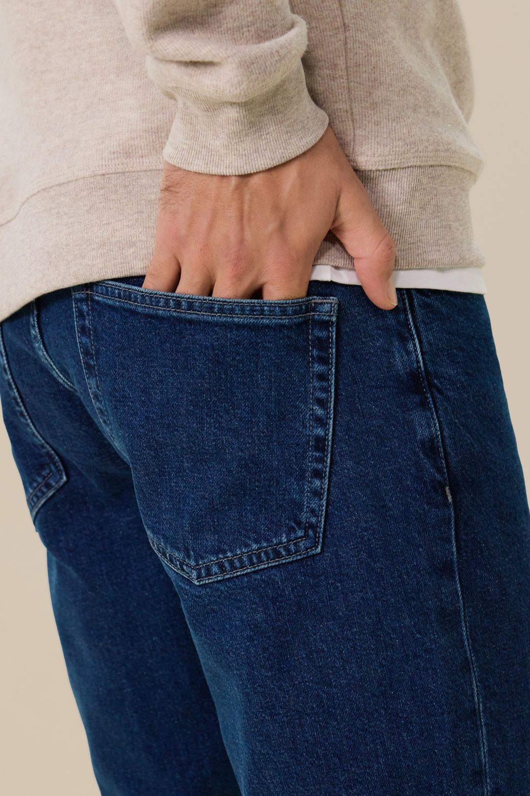 Blauwe regular fit jeans