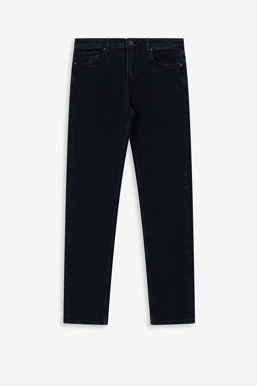 Donkerblauwe regular fit jeans