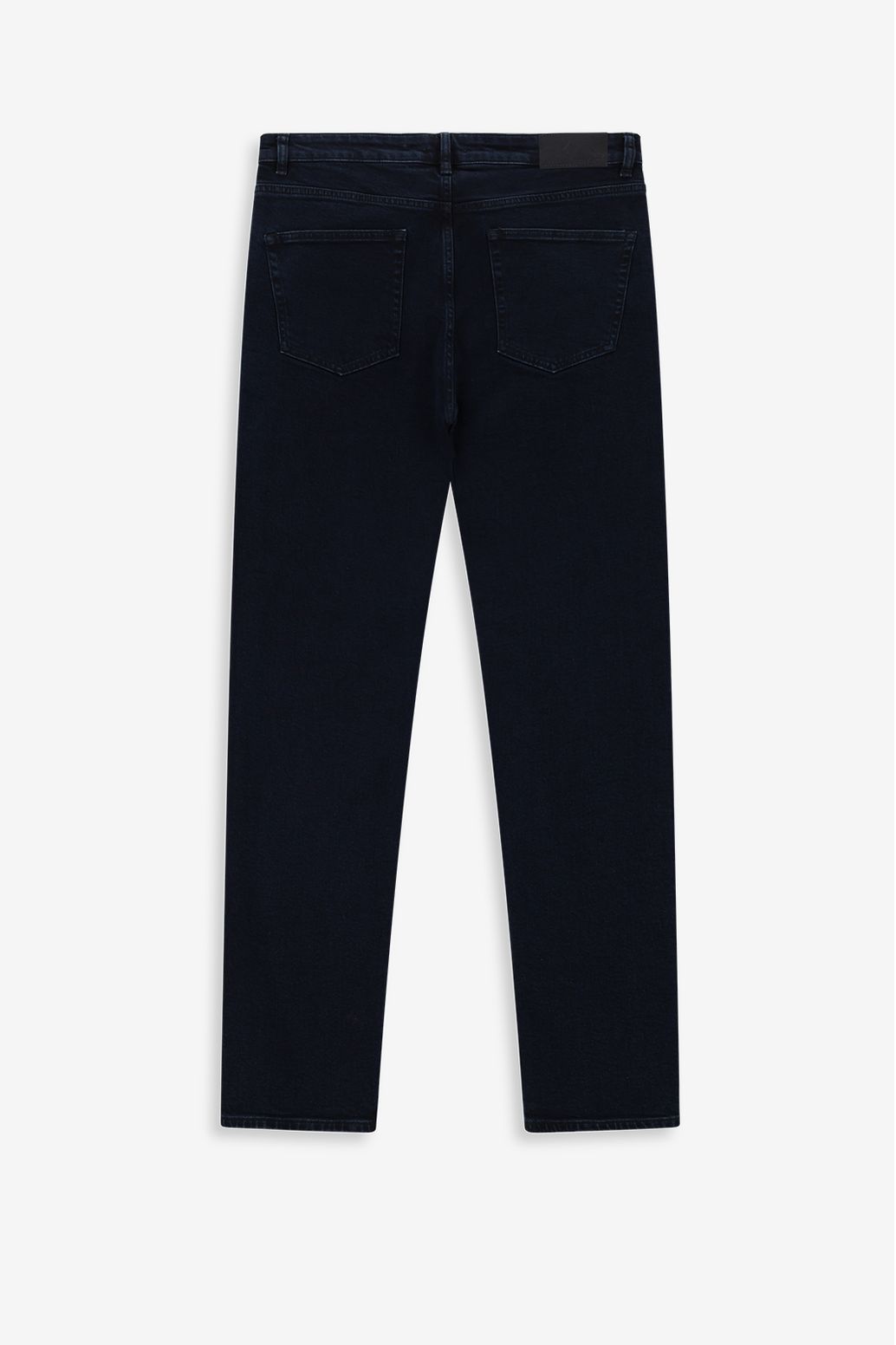 Donkerblauwe mid-rise regular fit jeans
