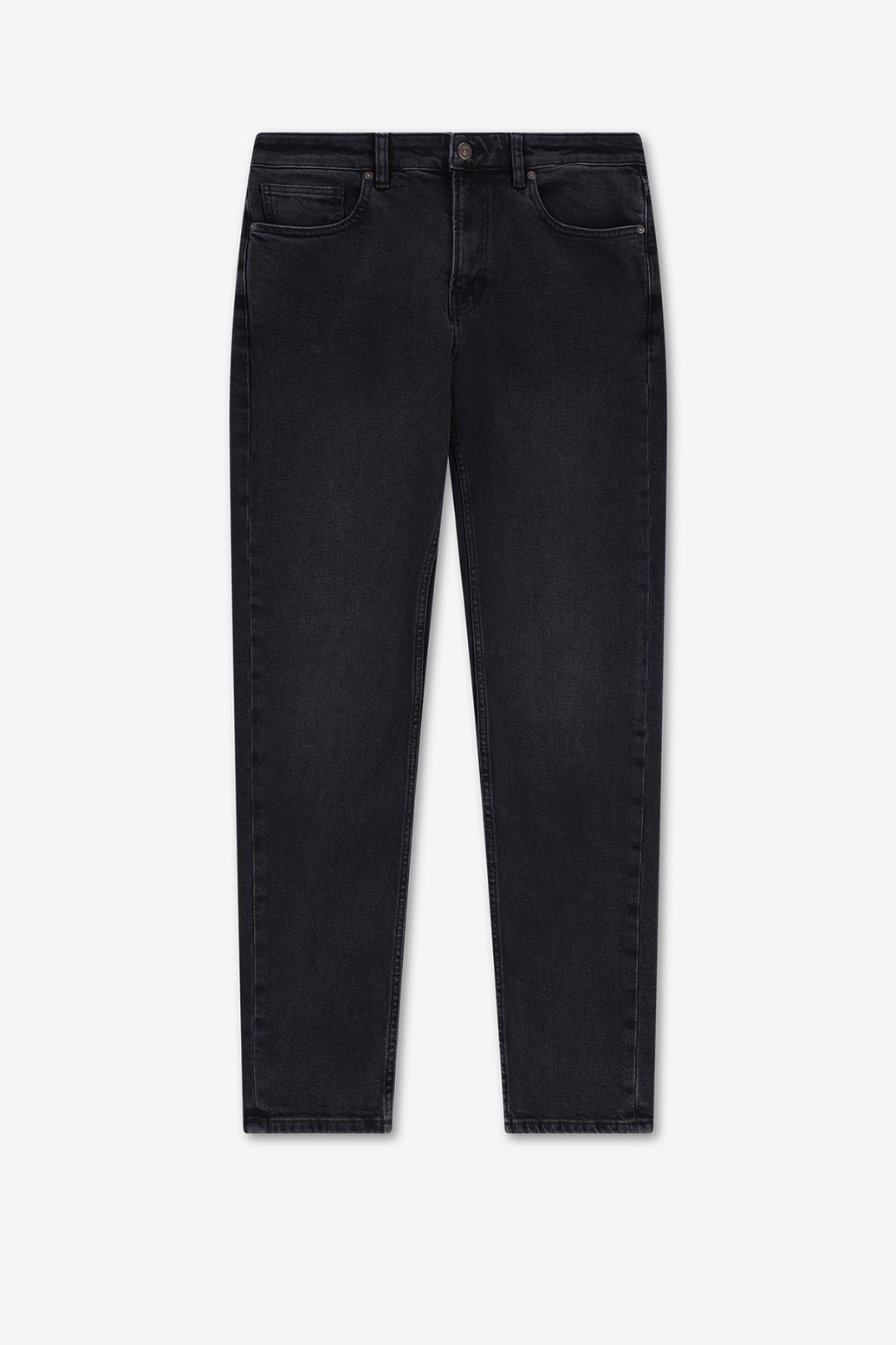 Zwarte mid-rise regular fit jeans