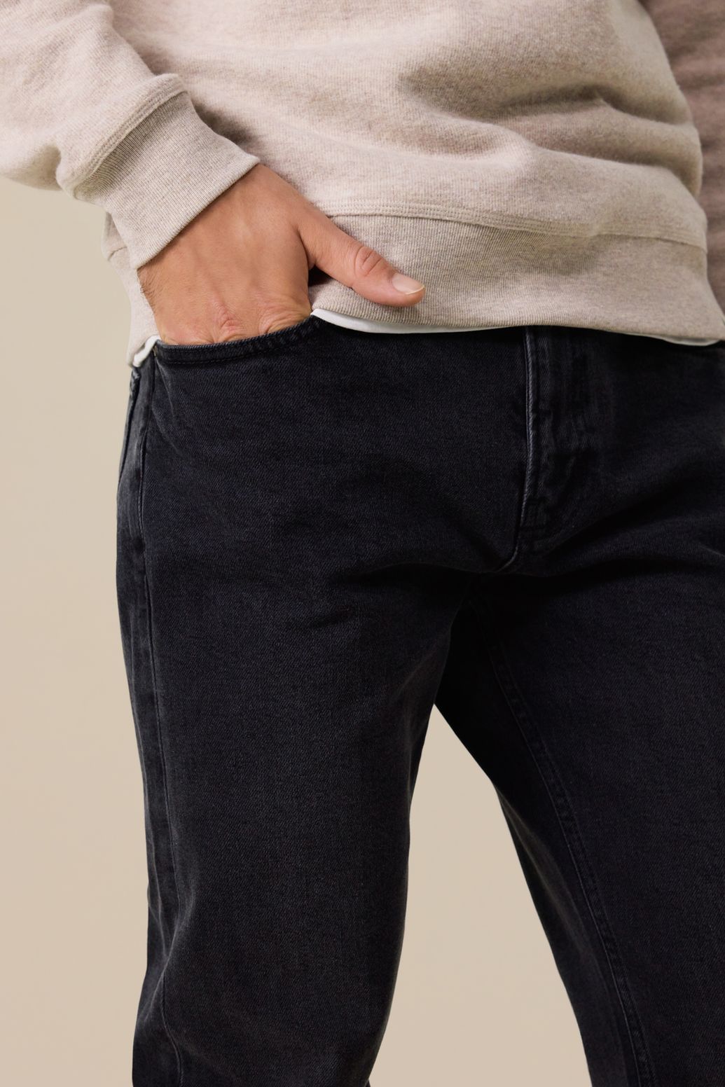 Zwarte regular fit jeans