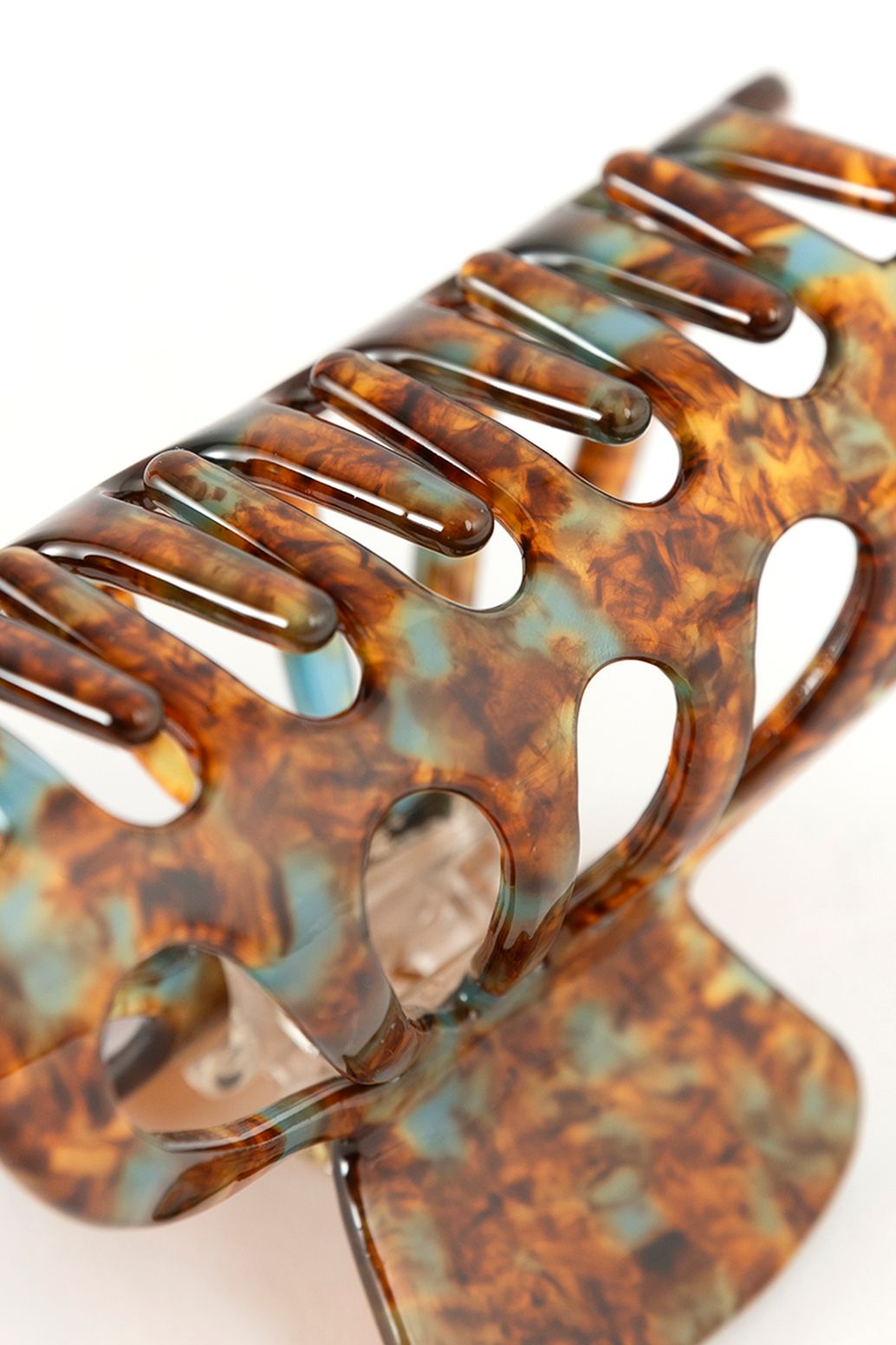 Pince à cheveux ovale - multicolore