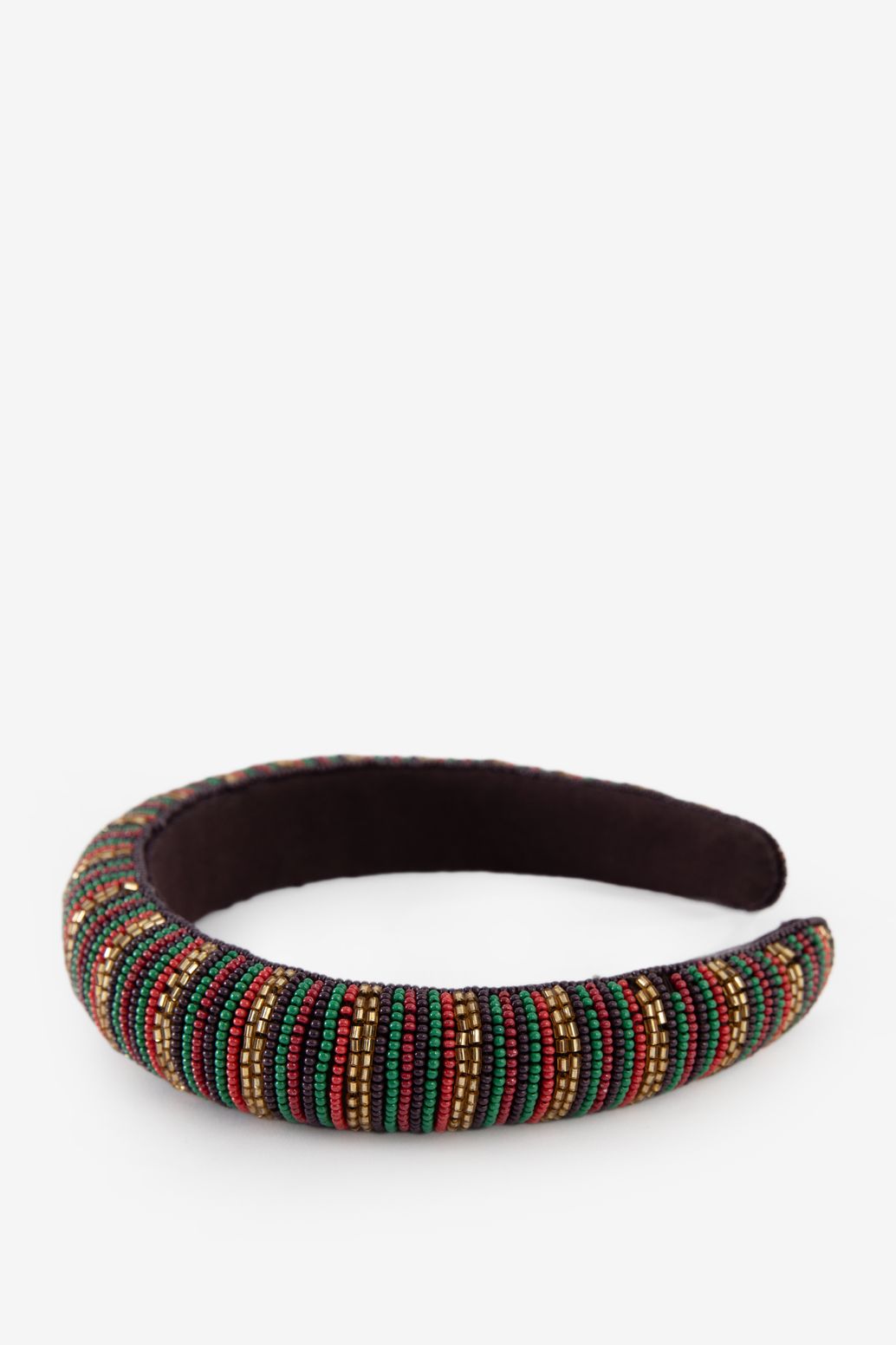 Haarreif mit Perlen - mehrfarbig