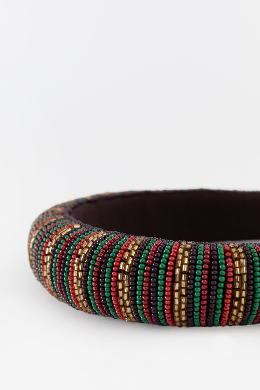 Haarreif mit Perlen - mehrfarbig