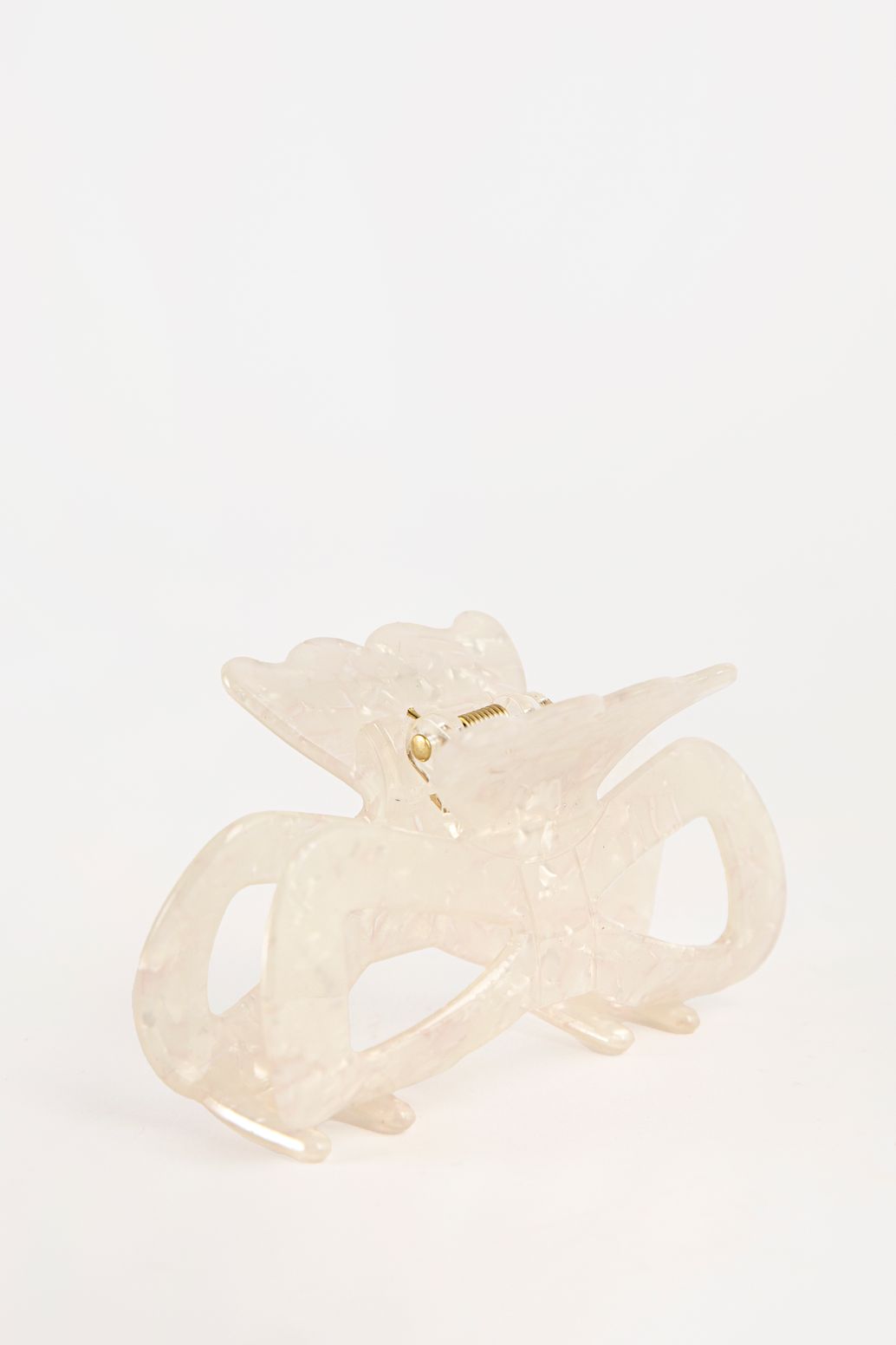 Pince à cheveux avec nœud - blanc