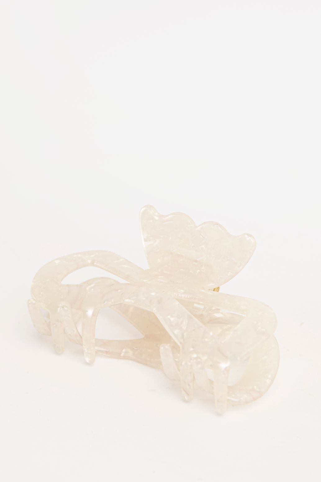 Pince à cheveux avec nœud - blanc