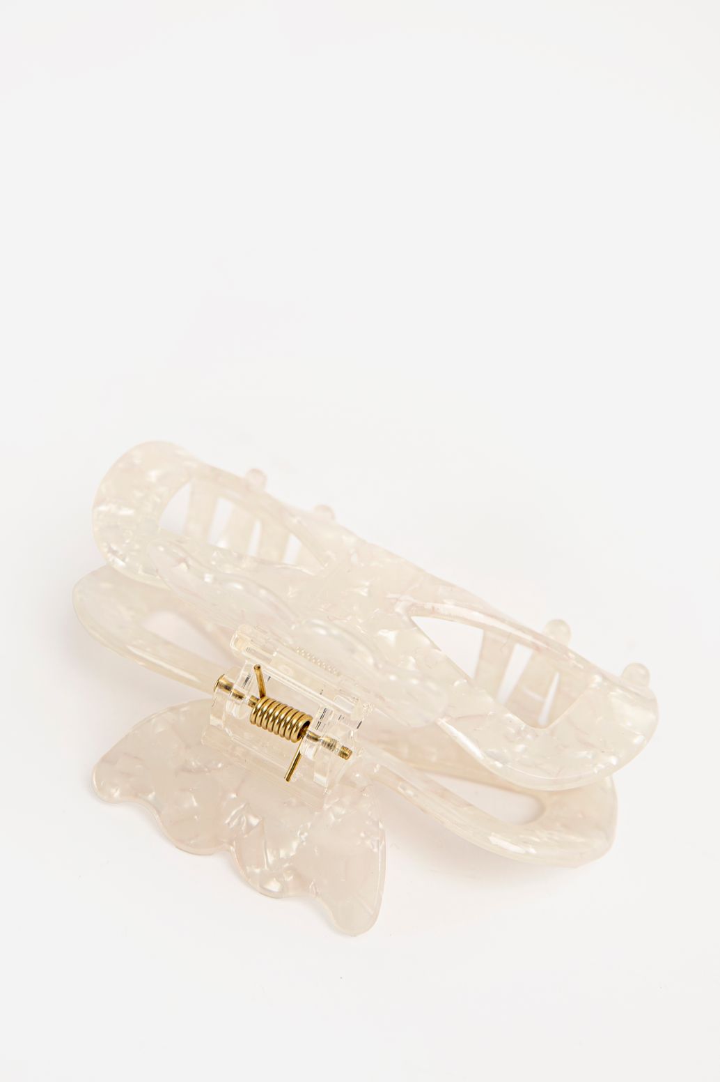 Pince à cheveux avec nœud - blanc