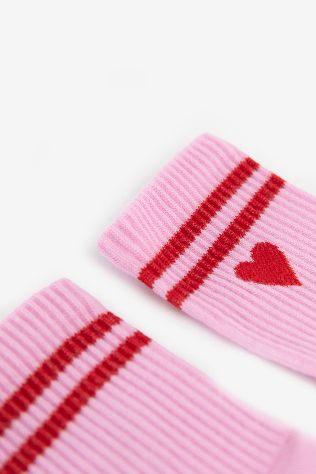 Sportsocken mit Herz - rosa