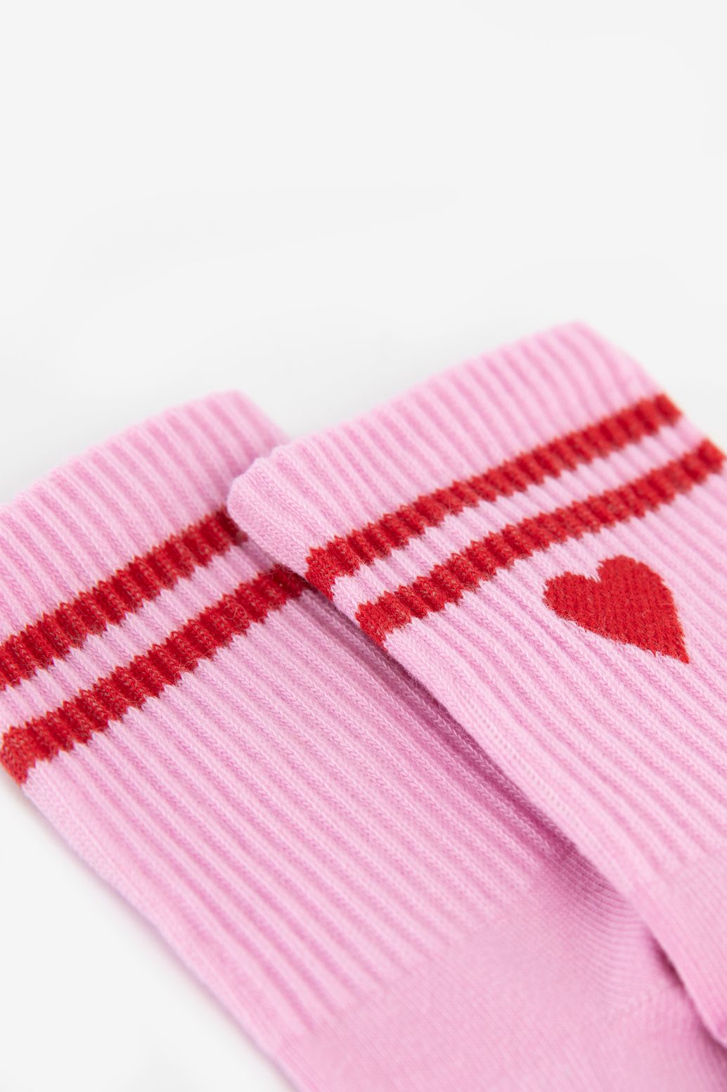 Sportsocken mit Herz - rosa