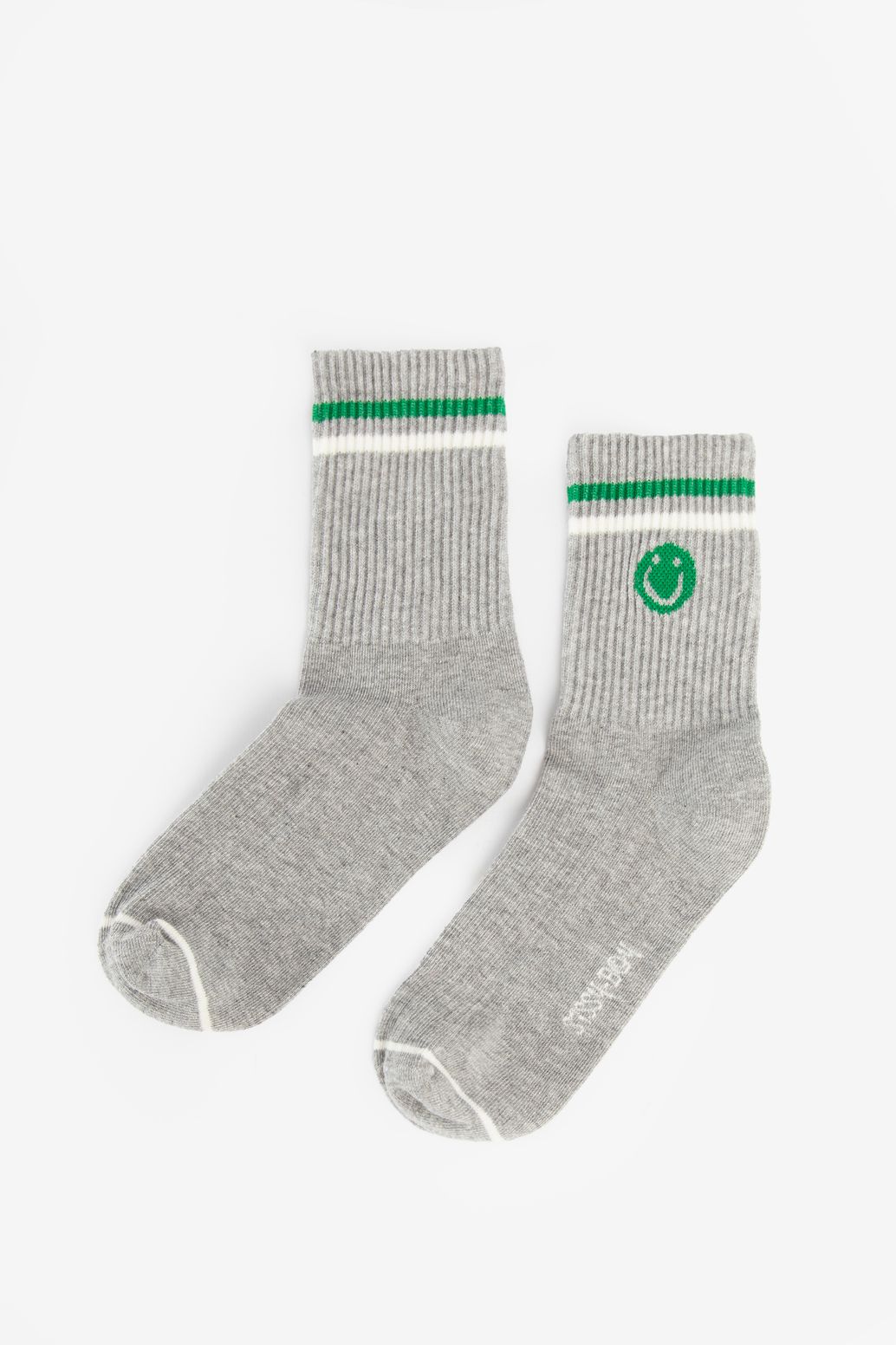 Chaussettes avec smiley - gris