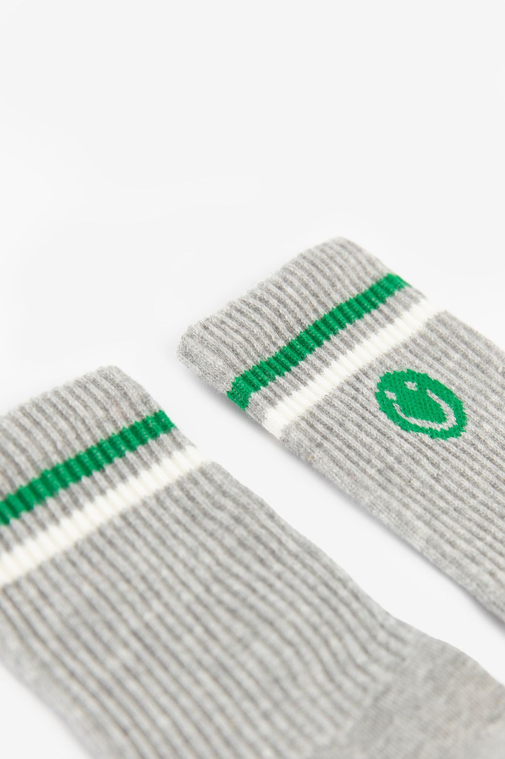 Chaussettes avec smiley - gris