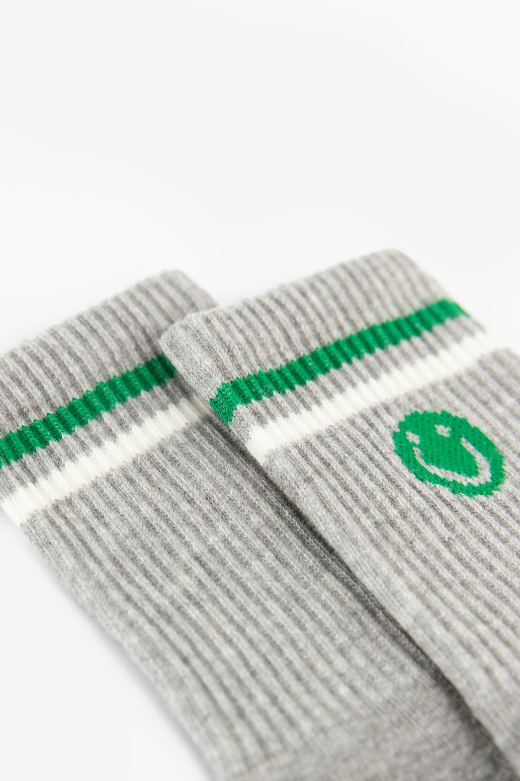 Chaussettes avec smiley - gris