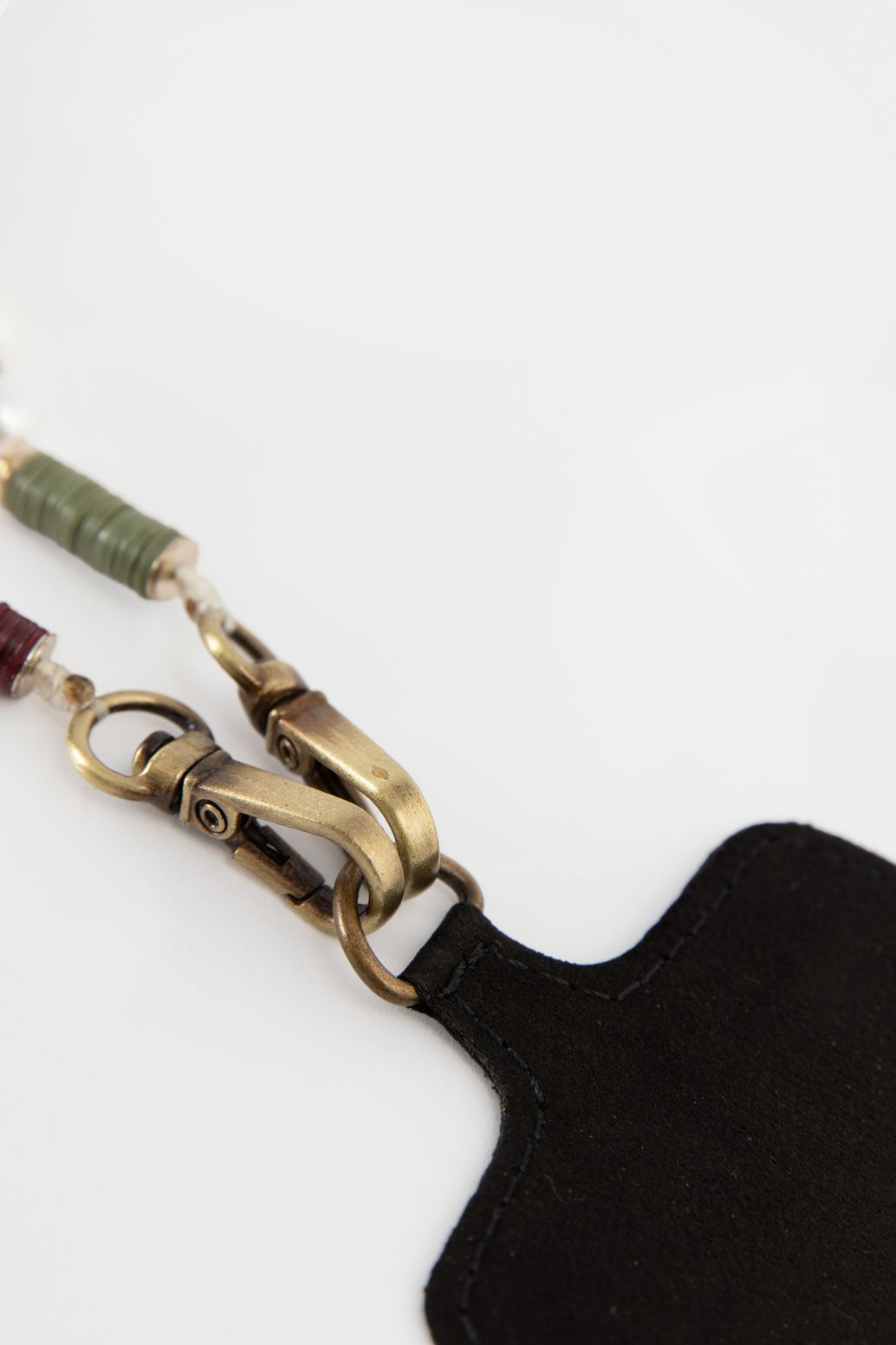 Mulitcolour telefoonkoord met parels