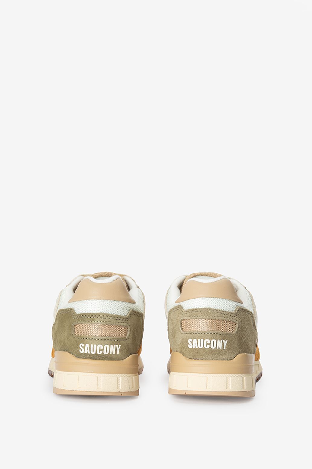 Saucony Shadow 5000 beige leren sneakers