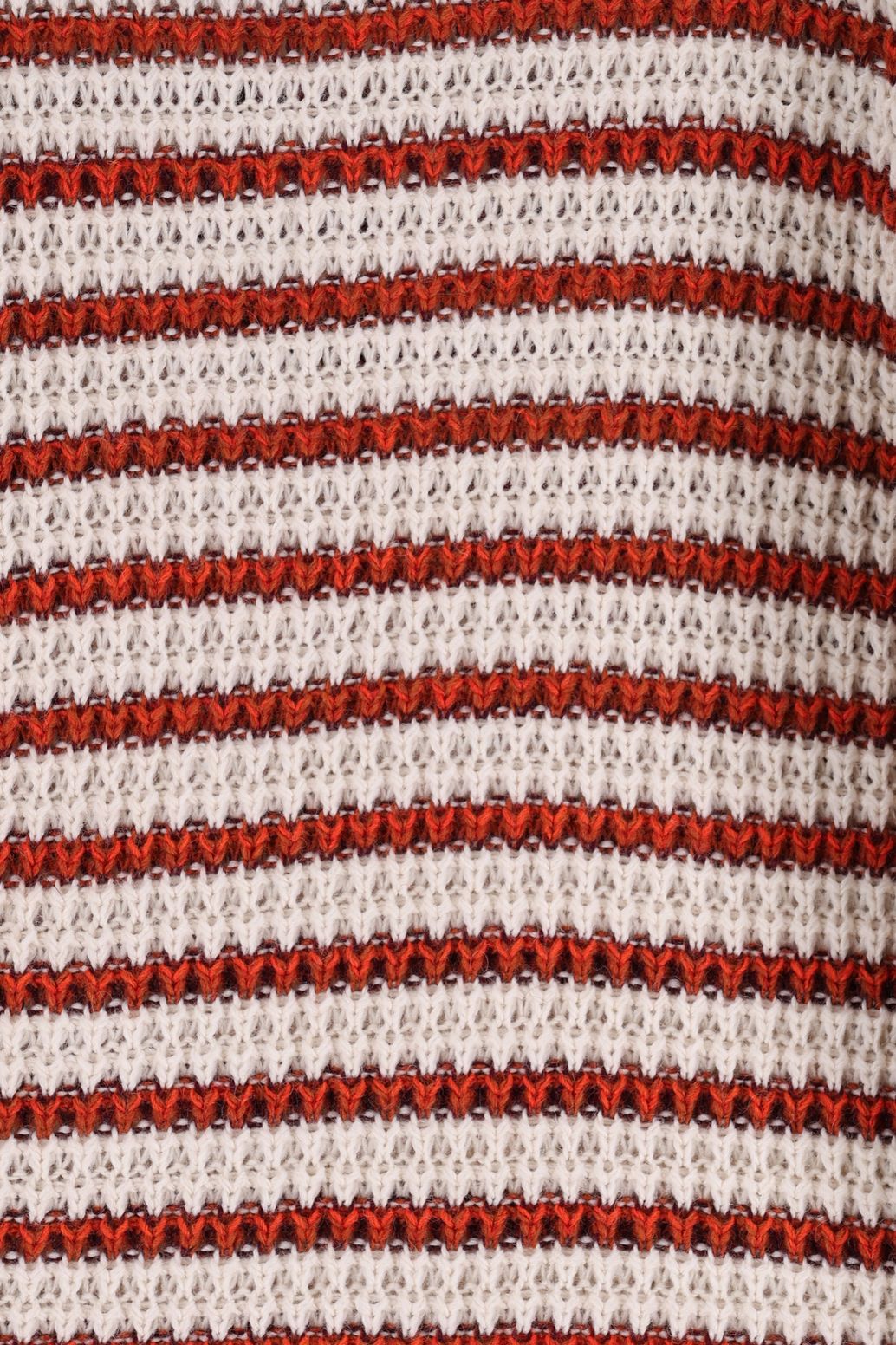 Gemusterter Pullover - weiß