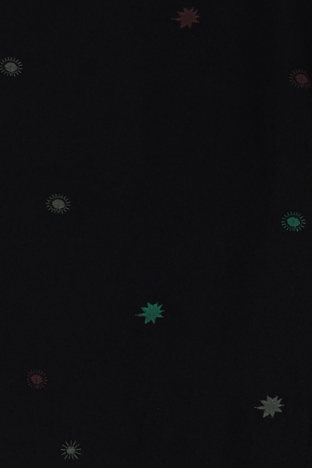 Zwarte high waist straight leg jeans met embroidery