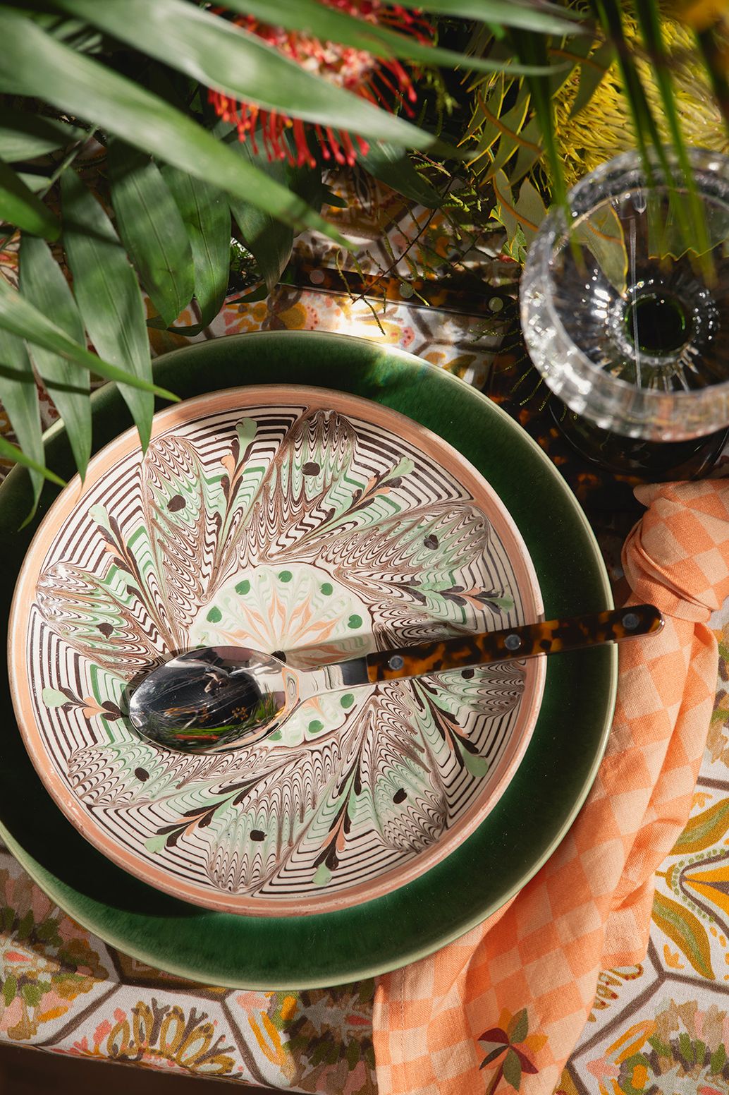 Cuillère avec imprimé tortue