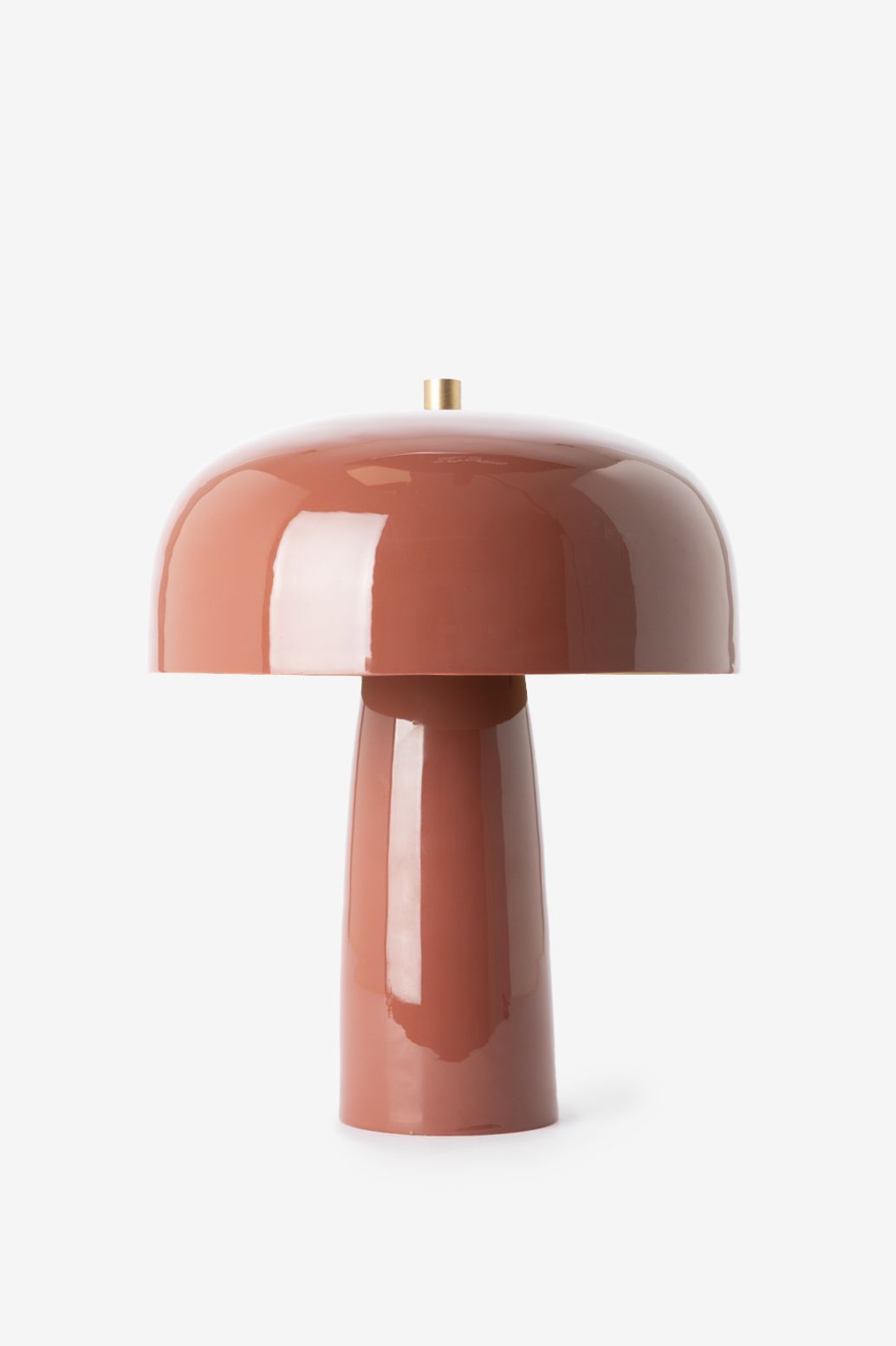 Donkerrode cupola tafellamp