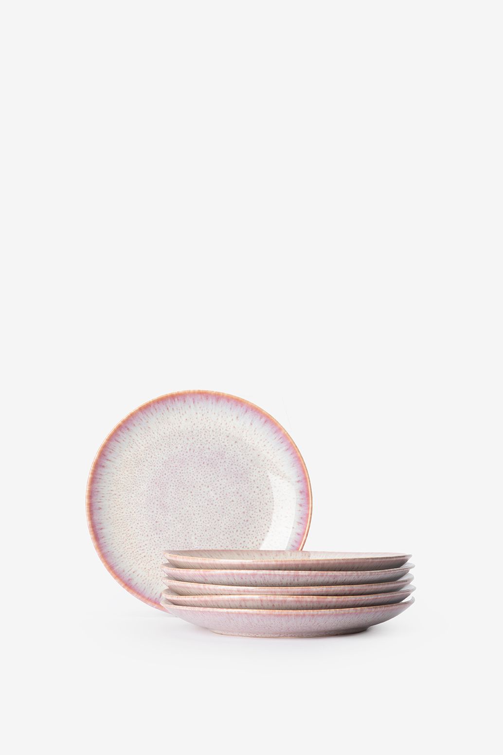 Roze reactive glaze ontbijtbord