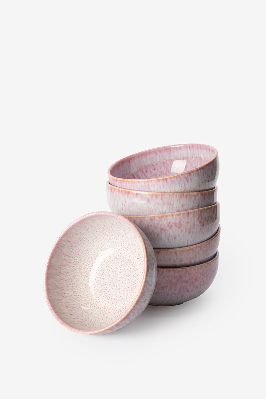 Roze reactive glaze kom groot