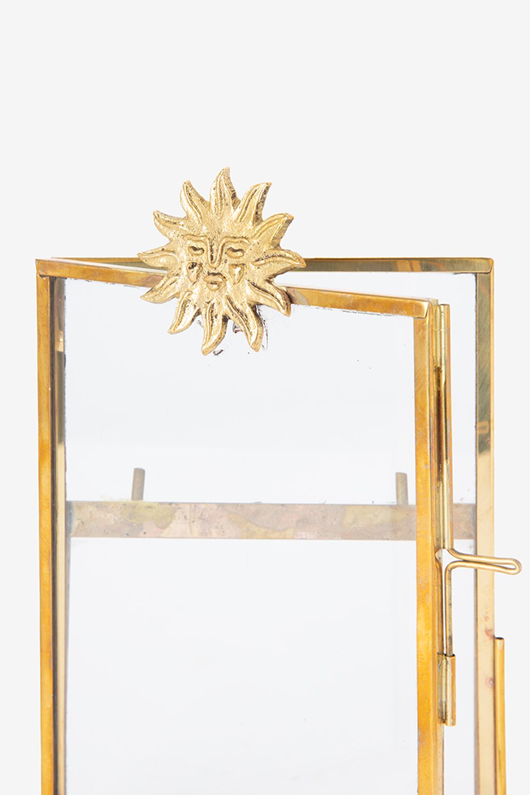 Goudkleurige fotolijst met zon