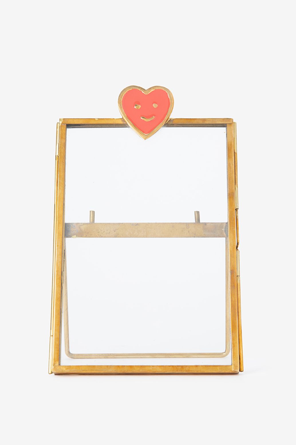 Fotorahmen mit Herz - goldfarben