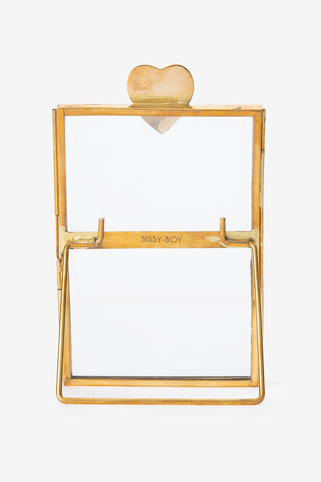 Fotorahmen mit Herz - goldfarben