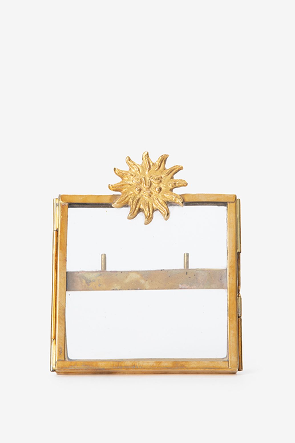 Cadre photo avec soleil - doré