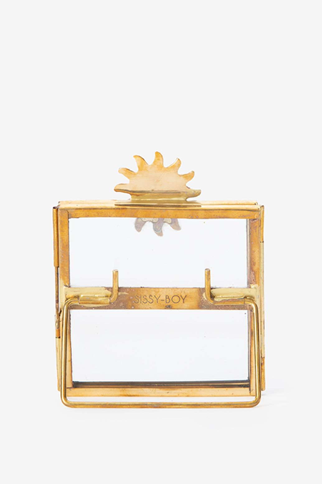 Cadre photo avec soleil - doré