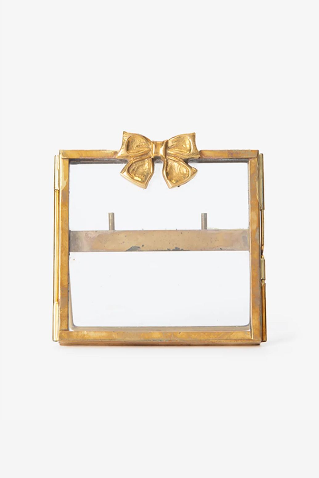 Fotorahmen mit Schleife - goldfarben