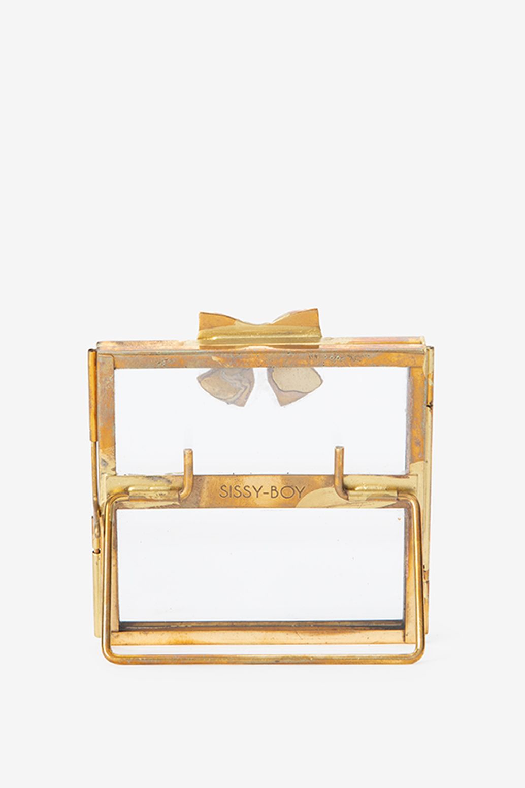 Cadre photo avec nœud - doré