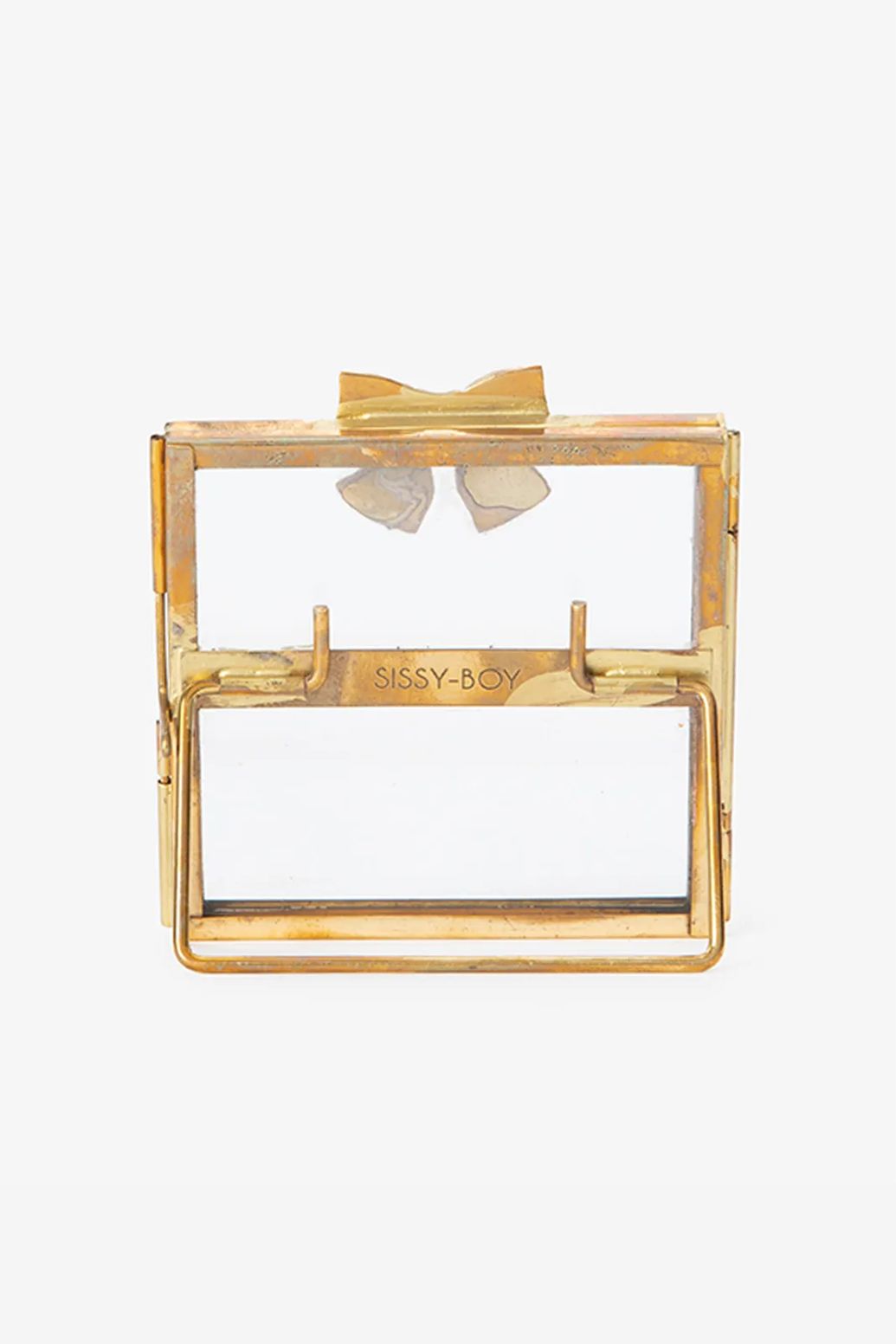 Fotorahmen mit Schleife - goldfarben