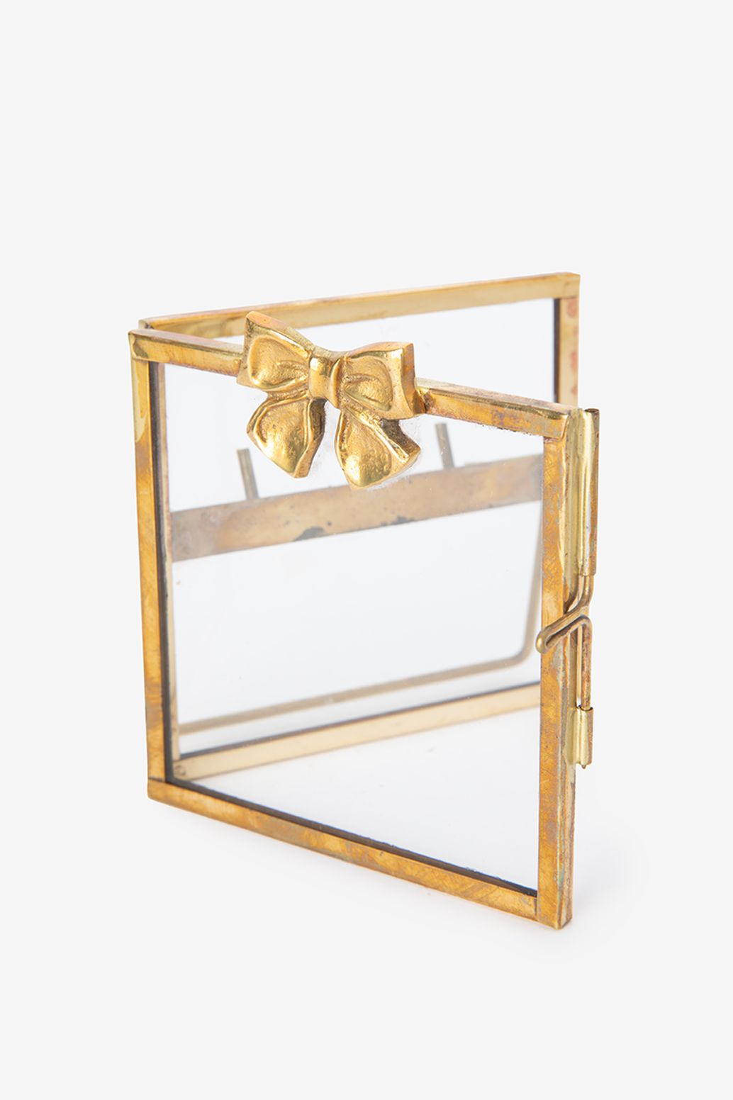 Cadre photo avec nœud - doré