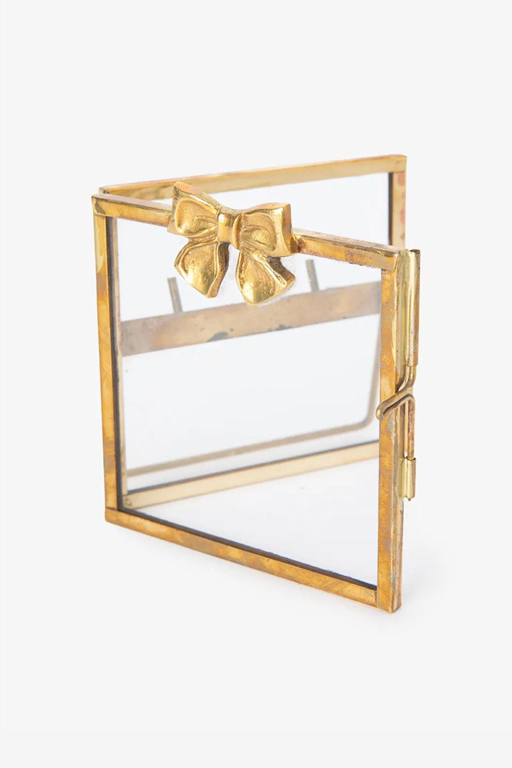 Fotorahmen mit Schleife - goldfarben